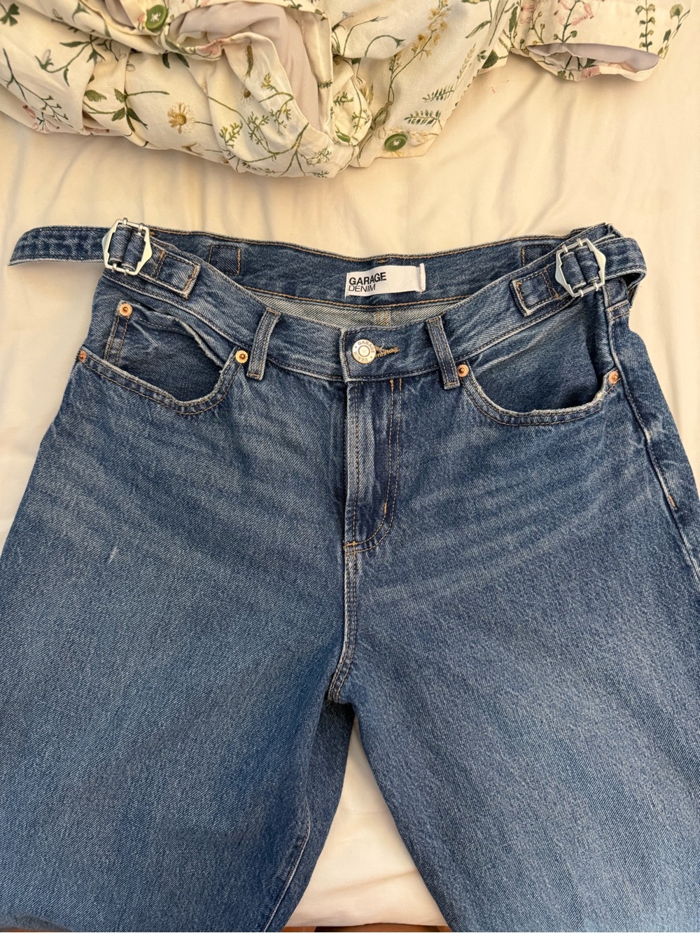 Garage Mega Jeans with Adjustable Buckle Waist - Picture 4 of 7